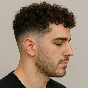 Curly Fade Haircut