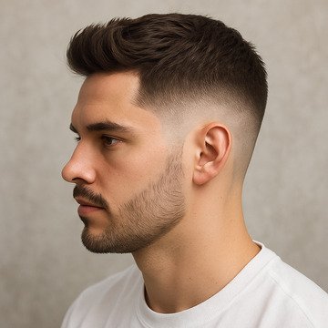 low fade haircut men