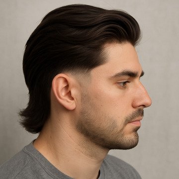 Low Taper Fade Haircut Long Hair
