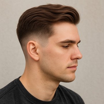 Medium Length Mid Fade Haircut