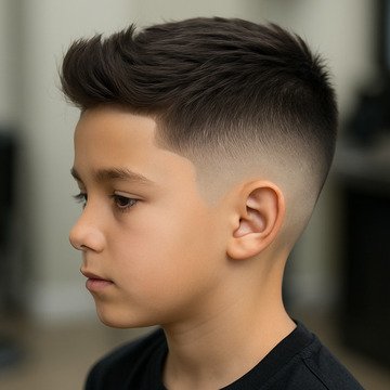 Mid Fade Haircut for Boys