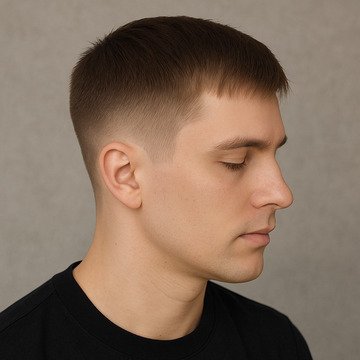 Mid Fade Haircut for Straight Hair