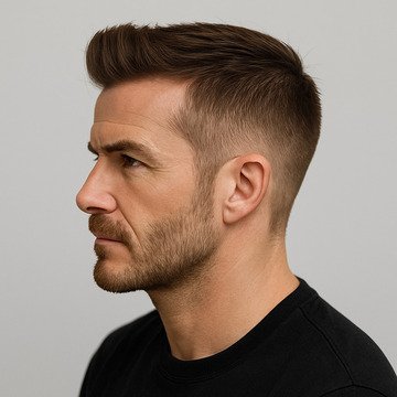 Short Fade David Beckham Haircut