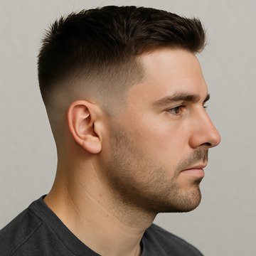 Short Mid Fade Haircut