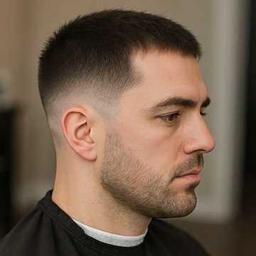 Short Mid Fade Haircut