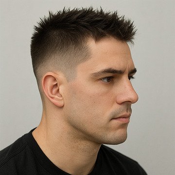 Short Spiky Fade Haircut