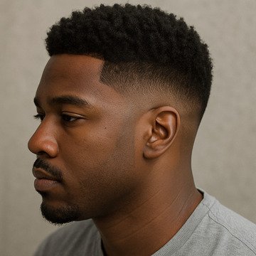 Taper Fade Haircut Black Hair