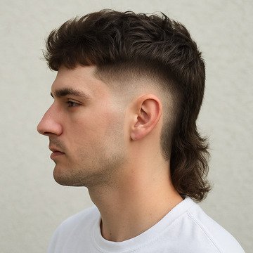 Mullet Burst Fade Haircut