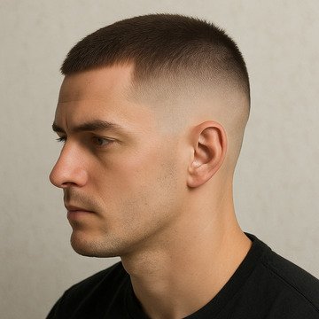 Skin Fade with Crew Cut