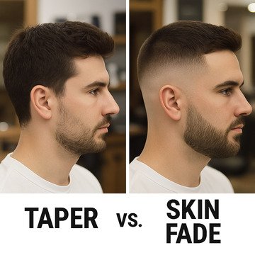 Taper vs. Skin Fade